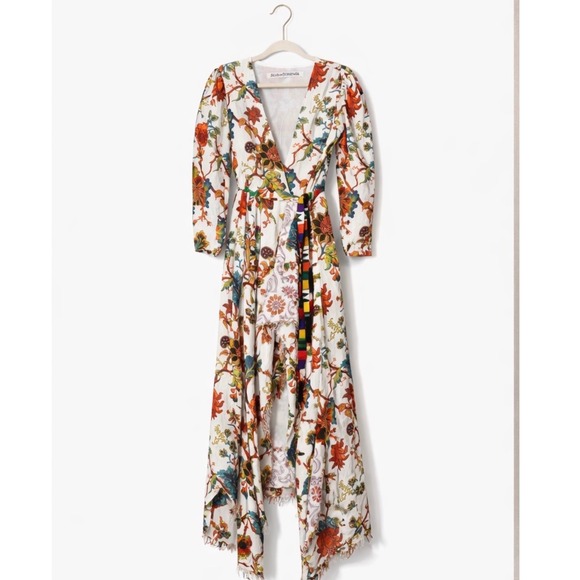 Alix of Bohemia Lalli Reef Wrap Dress | Boho Luxury Maxi | XS - Picture 2 of 10